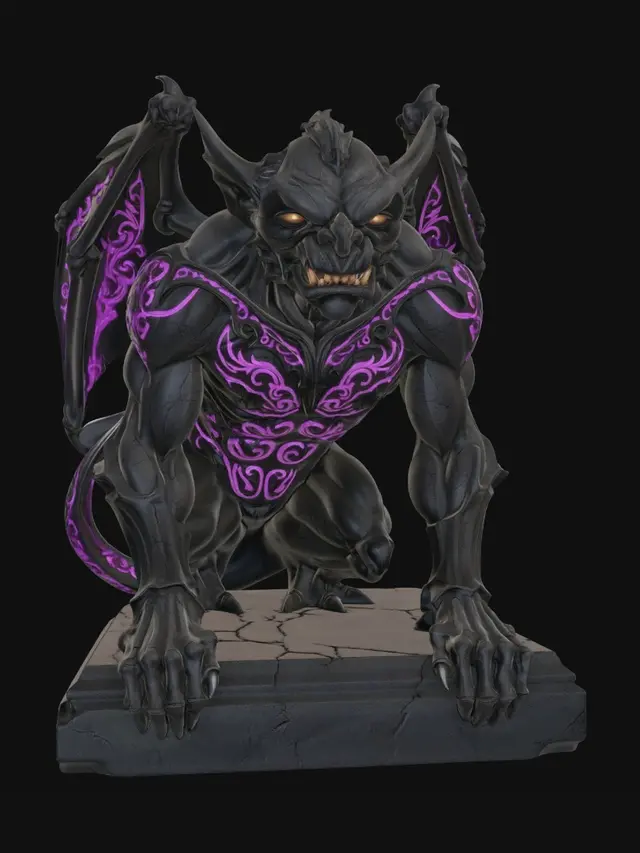3D model for Violet Runic Gargoyle