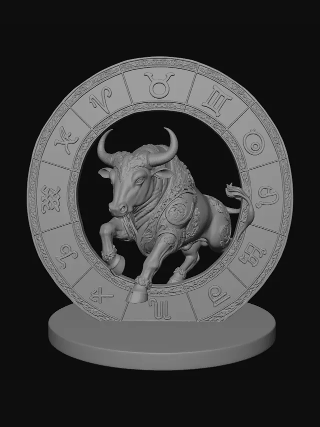 3D model for Golden Bull in the Zodiac Ring