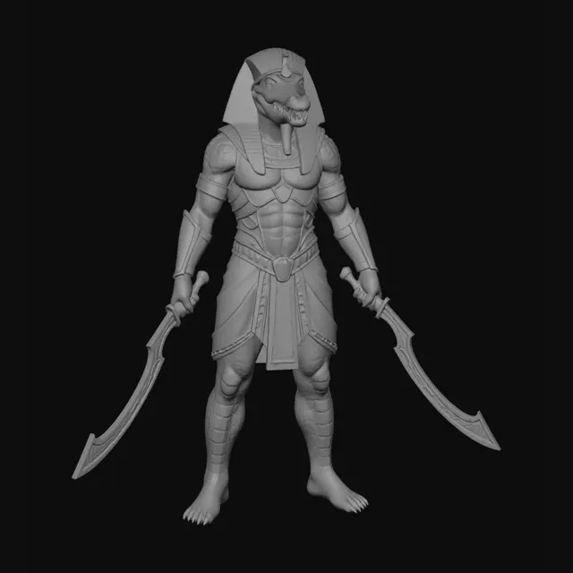 3D model for Crocodile Pharaoh