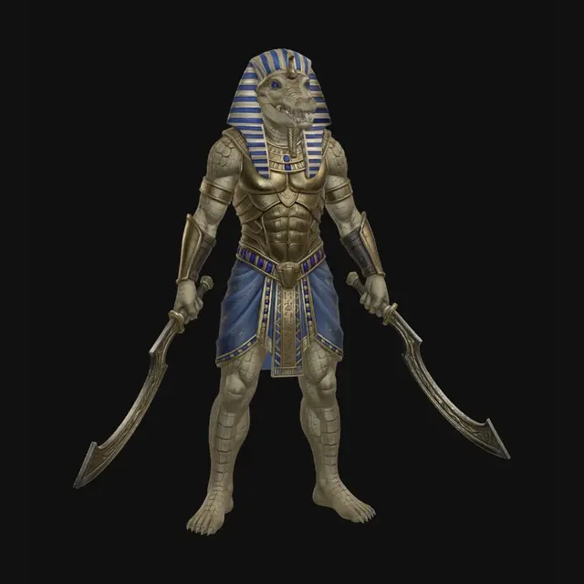 3D model for Crocodile Pharaoh