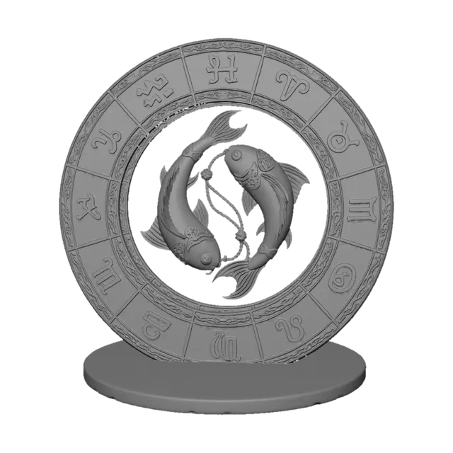 3D model for Koi Zodiac Circle
