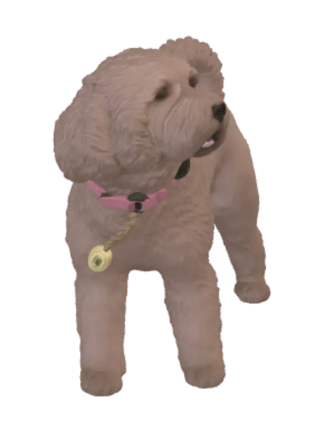 3D model for Two Dogs on a Sunny Path