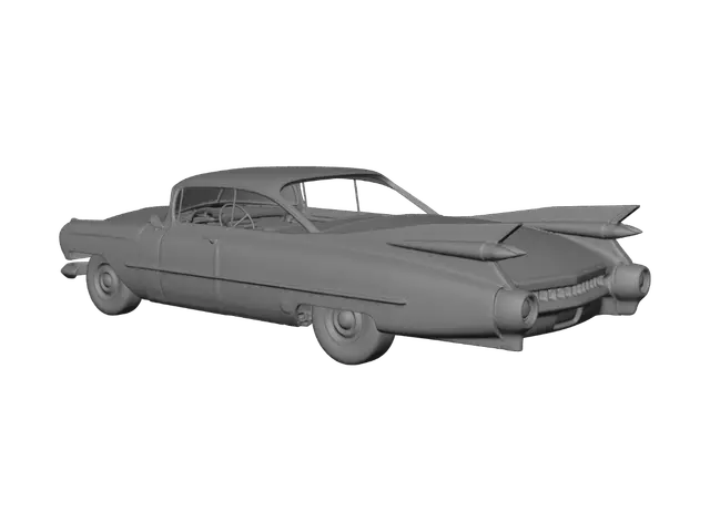 3D model for Crimson Fin Cadillac