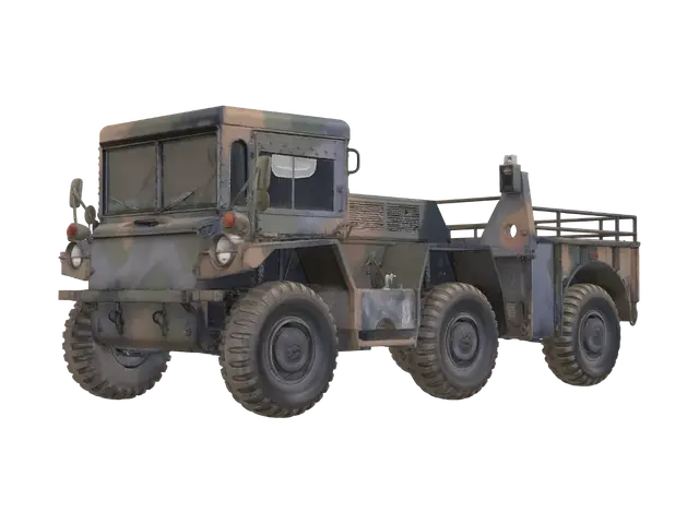 3D model for Camouflage Military Transport Vehicle