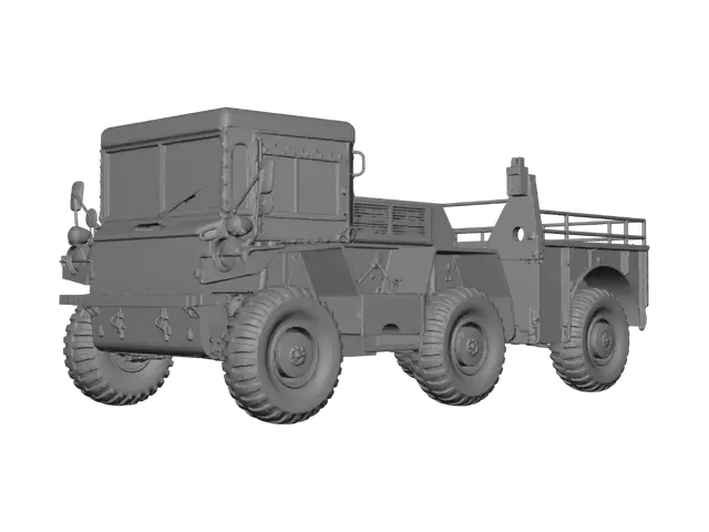 3D model for Camouflage Military Transport Vehicle