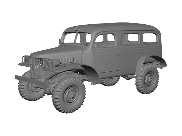 3D model for WWII US Army Jeep