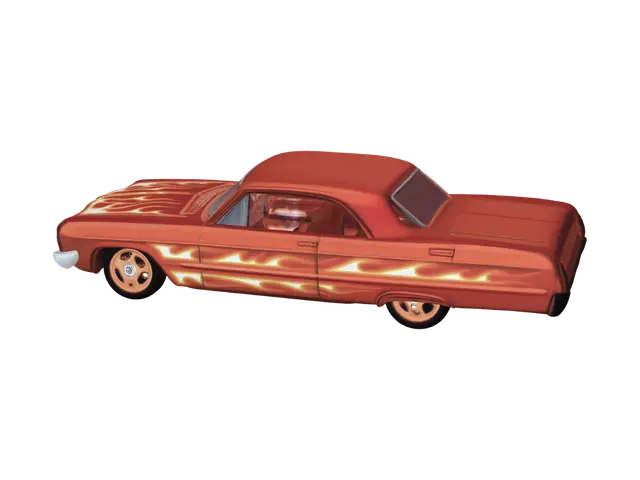 3D model for Flaming Hot Rod