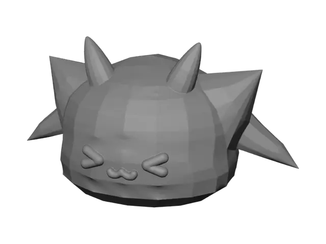 3D model for Kawaii Demon Head