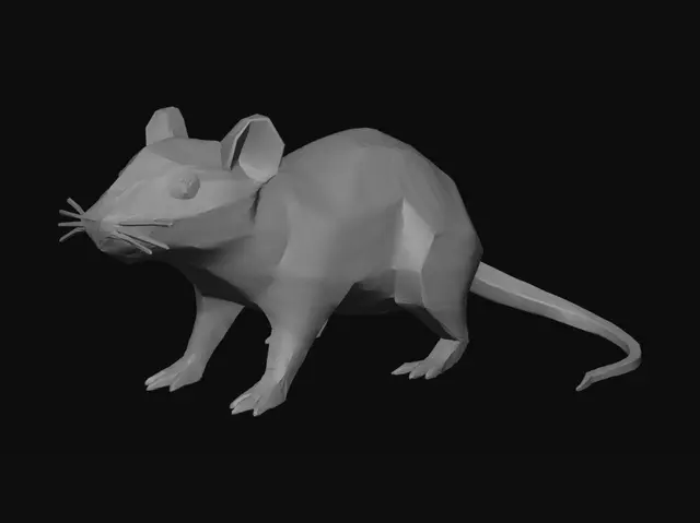 3D model for Low-Poly Rat