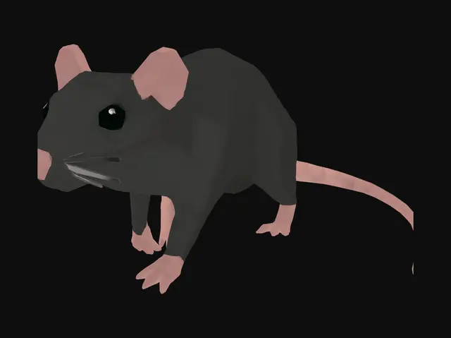 3D model for Low-Poly Rat