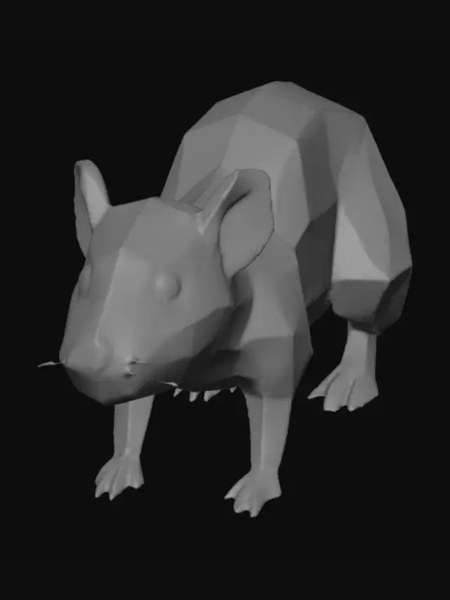 3D model for Low-Poly Rat
