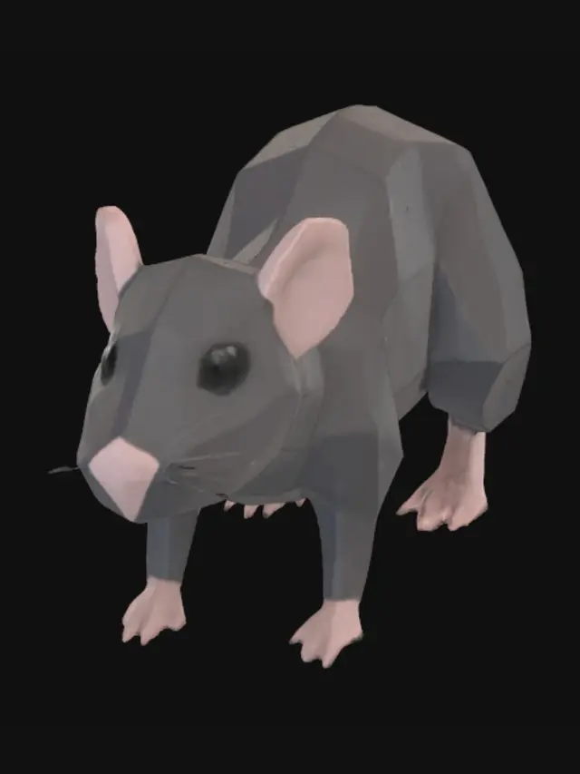 3D model for Low-Poly Rat