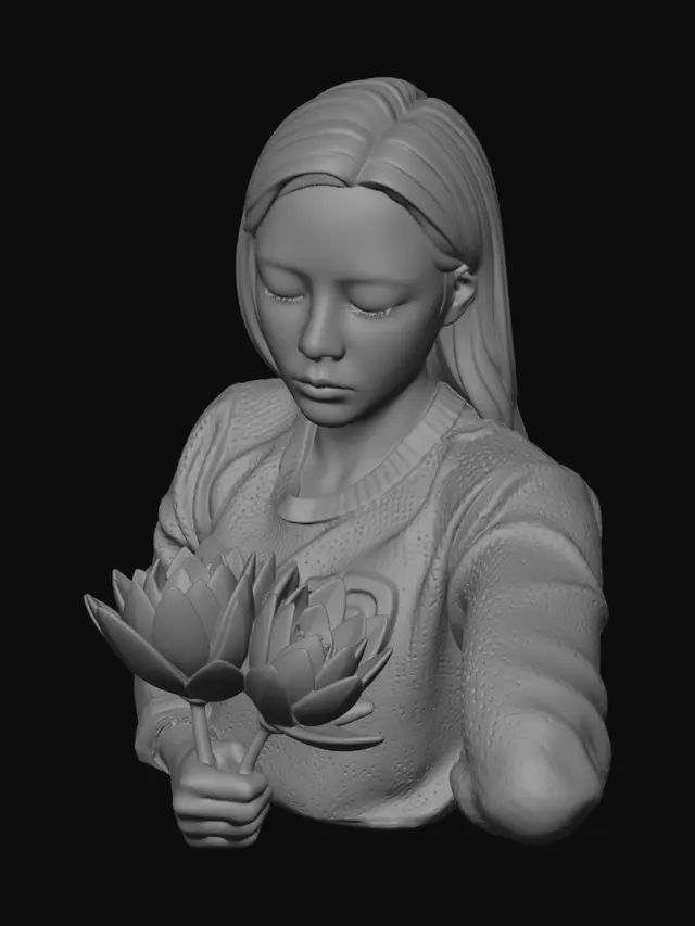 3D model for Dreamy Drive with Lotus Bouquet