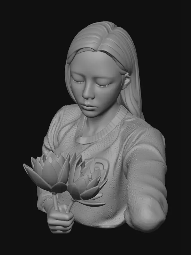 3D model for Dreamy Drive with Lotus Bouquet