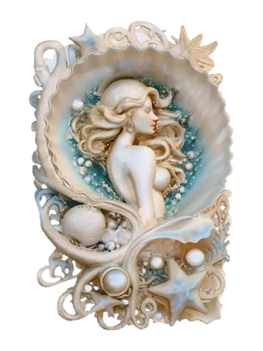 3D model for mermaid  shell