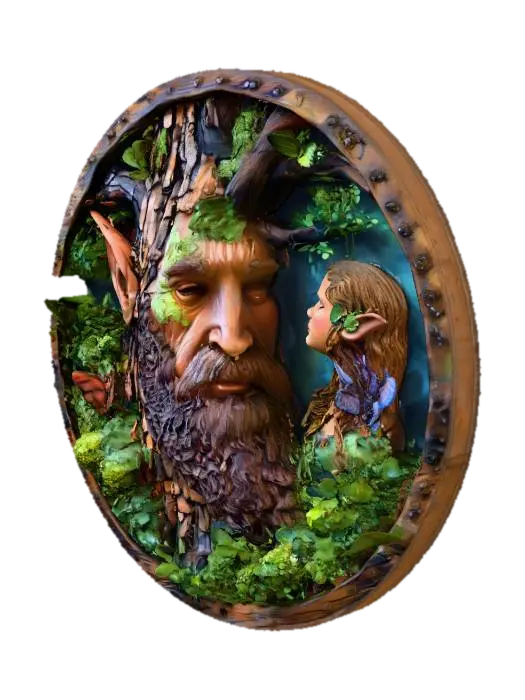 greenman 40 3D model, vytvořený pomocí AI
