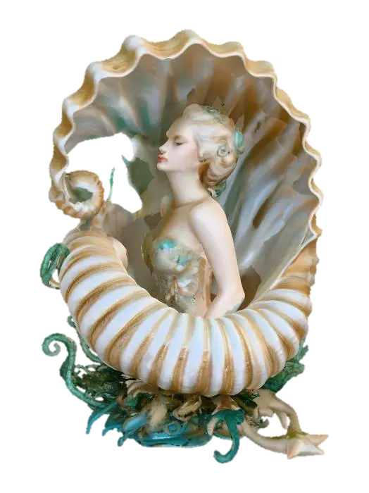 3D model for mermaid in shell