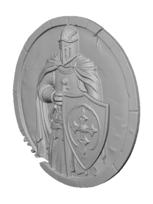 3D model for knigh medallion
