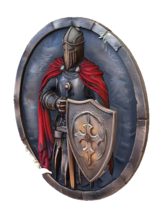 3D model for knigh medallion