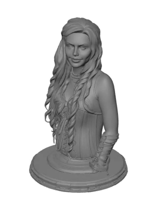 3D model for Pearl Necklace Corset Portrait