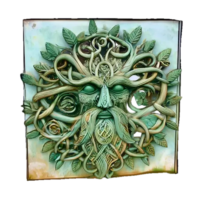 greenman 35 3D model, vytvořený pomocí AI