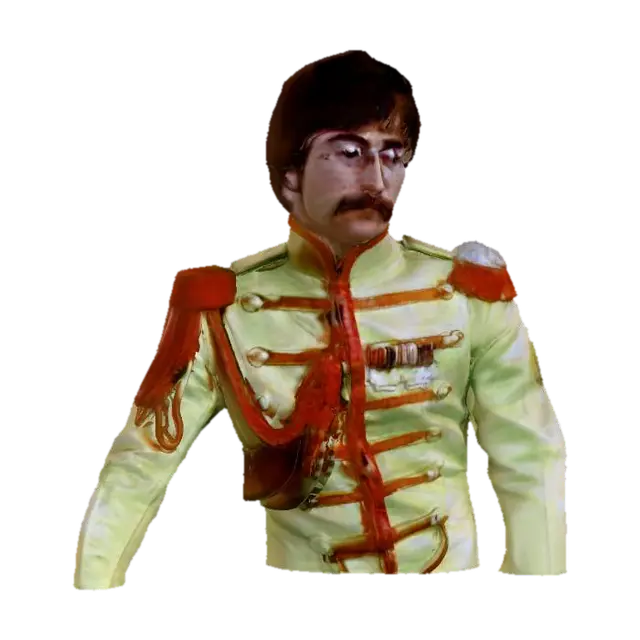 sgt pepper john - Album 3D model, vytvořený pomocí AI