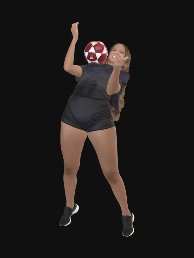 3D model for Balancing on a Ball