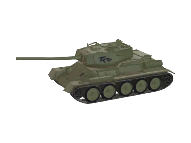 Green Thunder Tank Model - Tracks 3D model, vytvořený pomocí AI