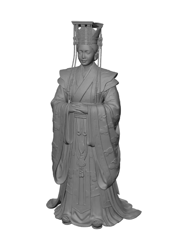 3D model for Empress in Golden Robes with Jade Scepter