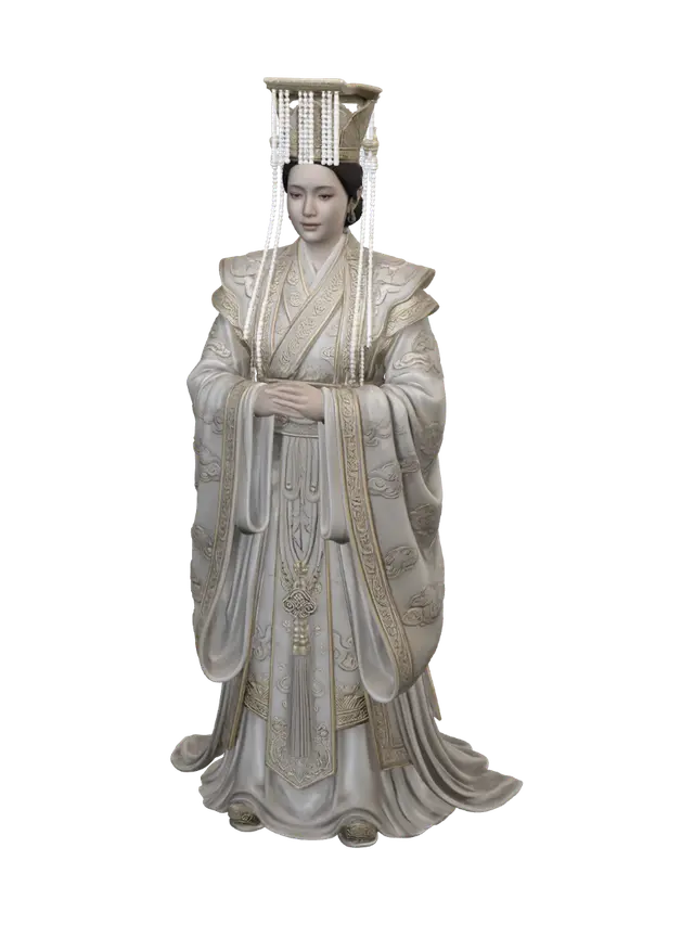 3D model for Empress in Golden Robes with Jade Scepter