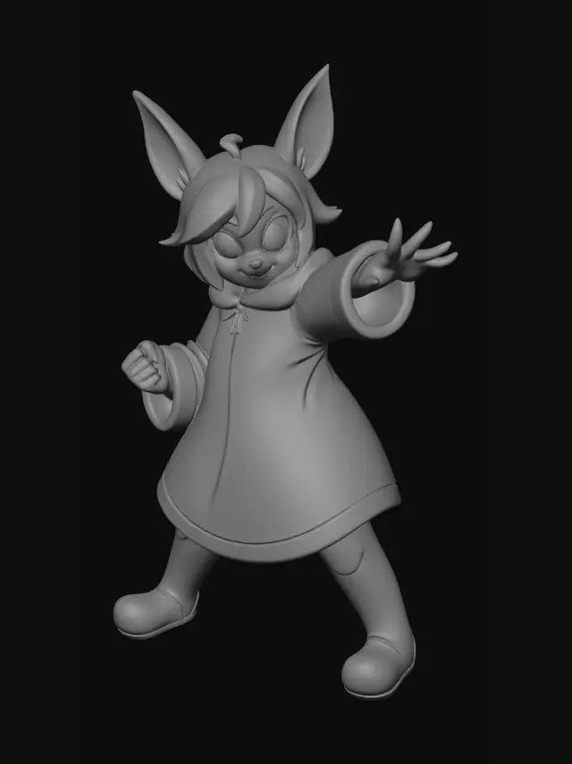 3D model for Purple Hoodie Hero