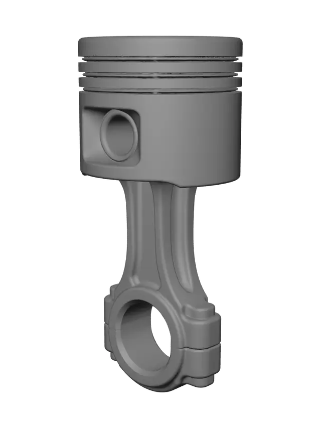 3D model for Piston and connecting rod
