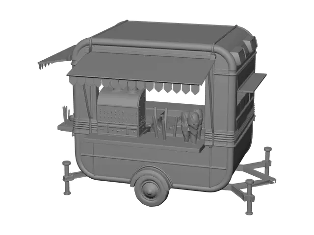 3D model for Ornate Foodstand