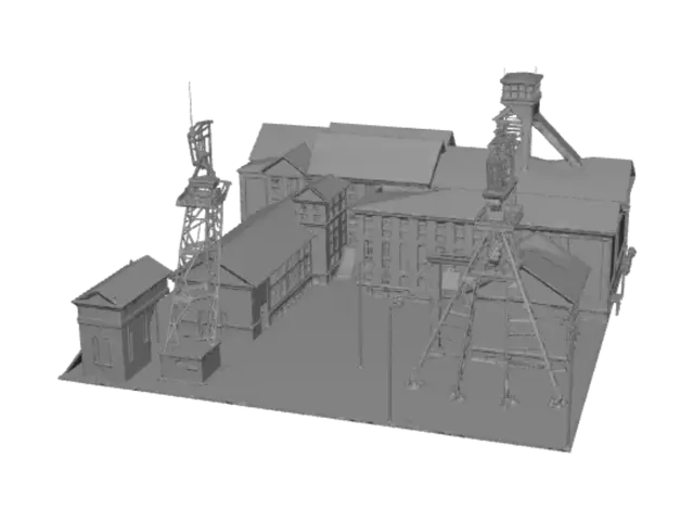 3D model for Abandoned Industrial Complex