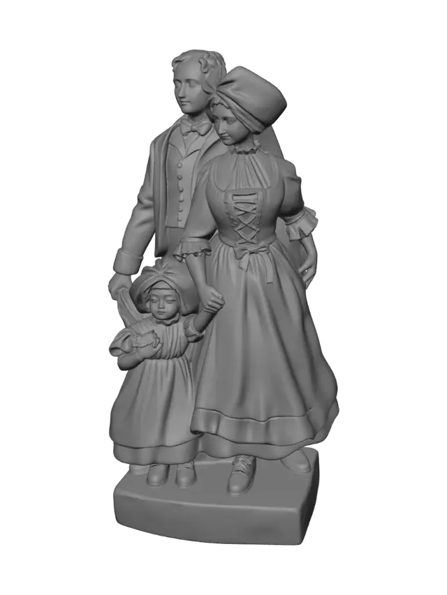 3D model for Victorian Family Portrait