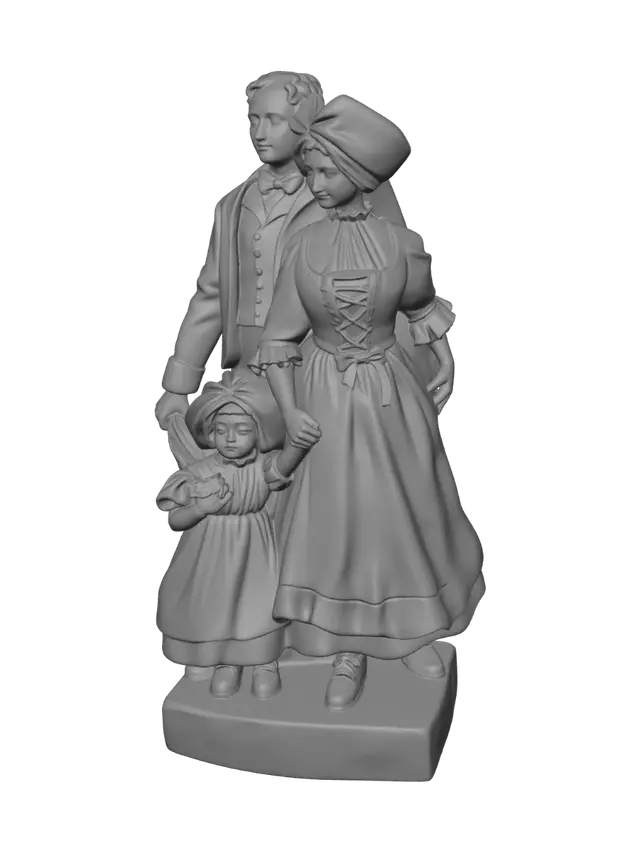 3D model for Victorian Family Portrait