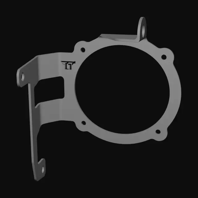 3D model for Automotive radiator cooling fan assembly