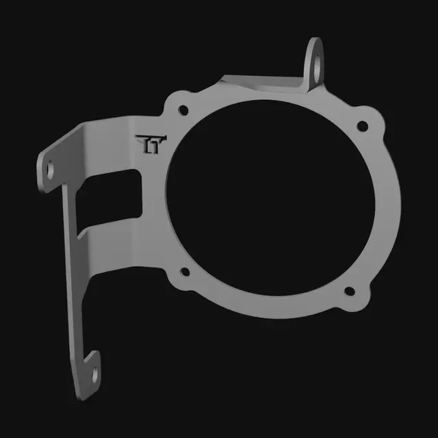 3D model for Automotive radiator cooling fan assembly