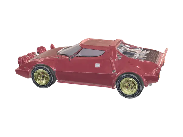 Stratos - Rally 3D model, vytvořený pomocí AI