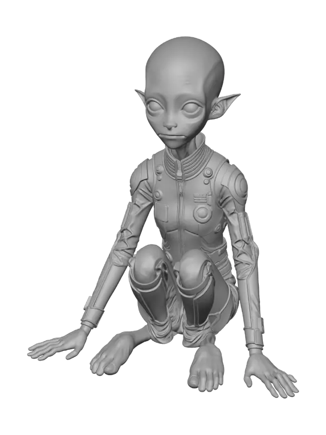 3D model for Starbound Scout