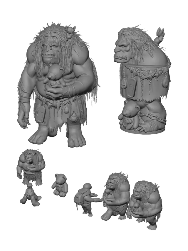 3D model for River Troll of Hanley Park