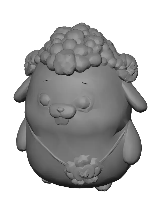3D model for Peekaboo Sheep