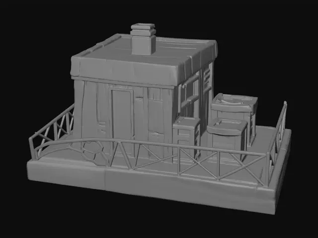 3D model for Fragmented Glass Tower