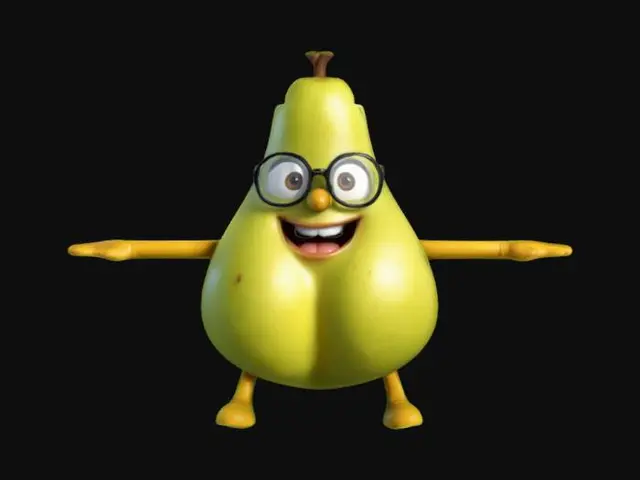 3D model for A_cartoon_teen_nerdy__retopo