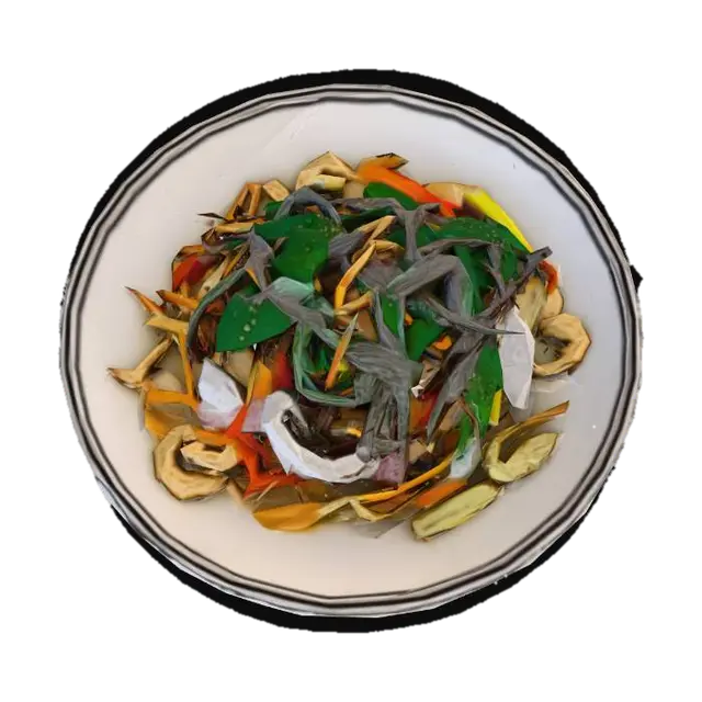 Japchae Delight - Delicacy 3D model, vytvořený pomocí AI
