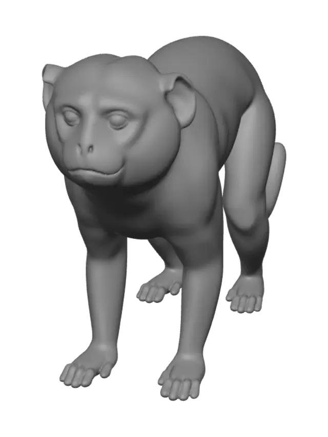 3D model for Ivory Primate