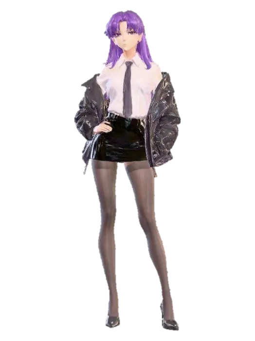 Confident Elegance - Girls 3D model, vytvořený pomocí AI