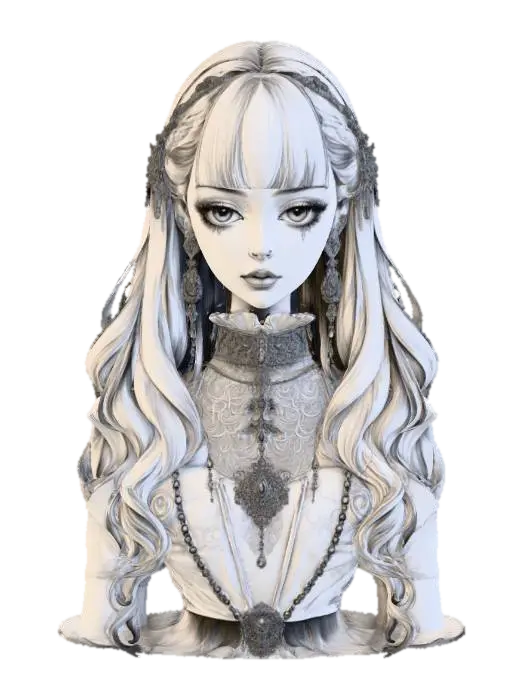 3D model for Elegance Enshrined anime portrait