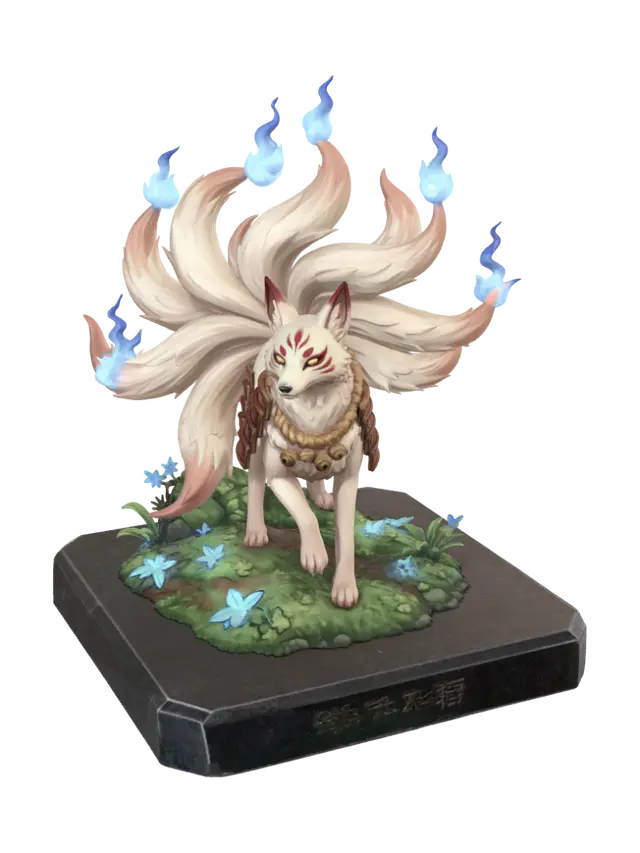 3D model for Azureflame Kitsune