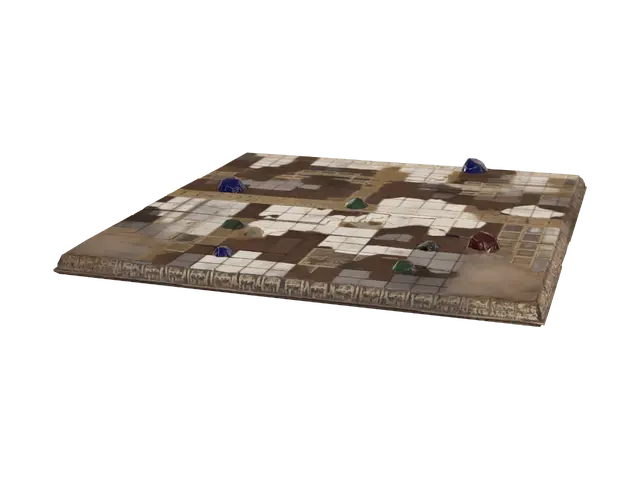 3D model for Golden Mosaic Floor with Glyphs
